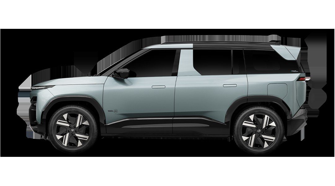 Tata Sierra EV 2026 - exterior, side profile render, India / EV Query only market
