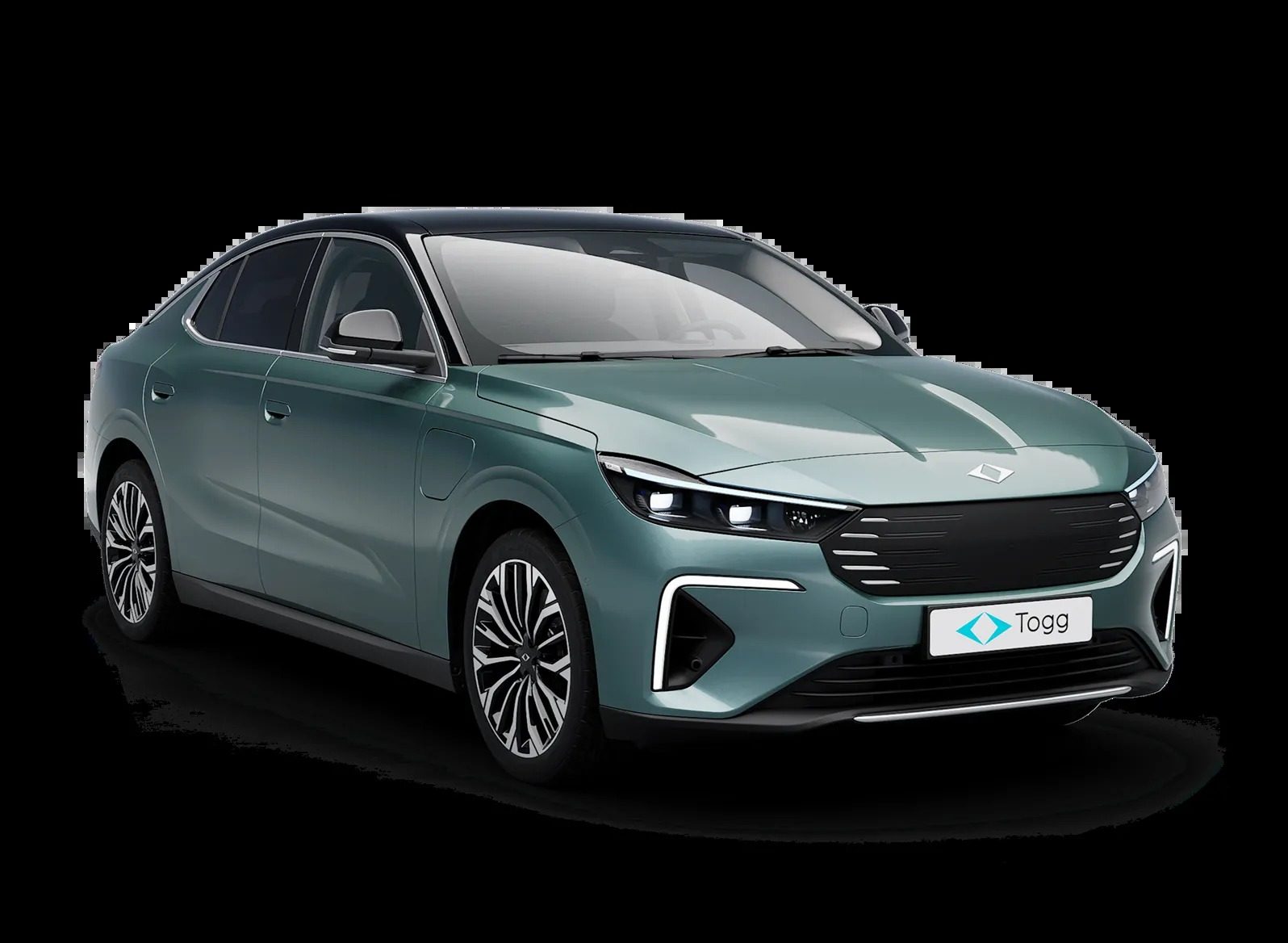 Togg T10F 2025 - main model photo, exterior, front 3q studio, eu_turkey_reference market