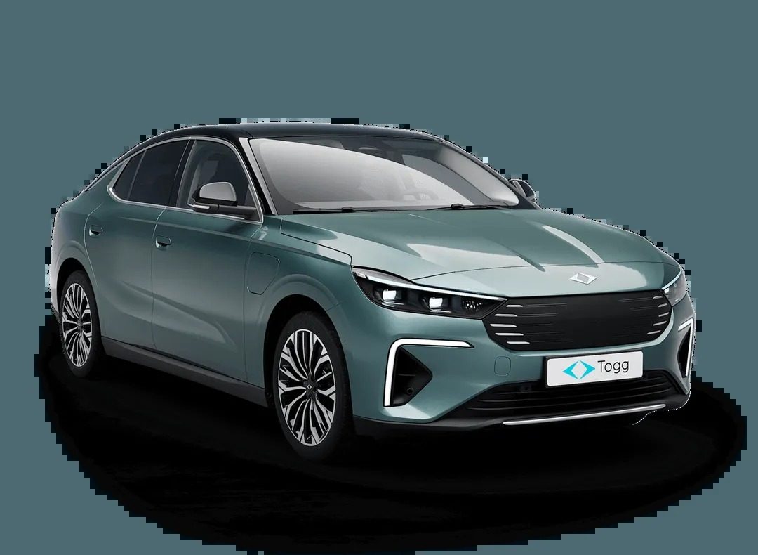 Togg T10F 2025 - exterior, front 3q render, eu_turkey_reference market