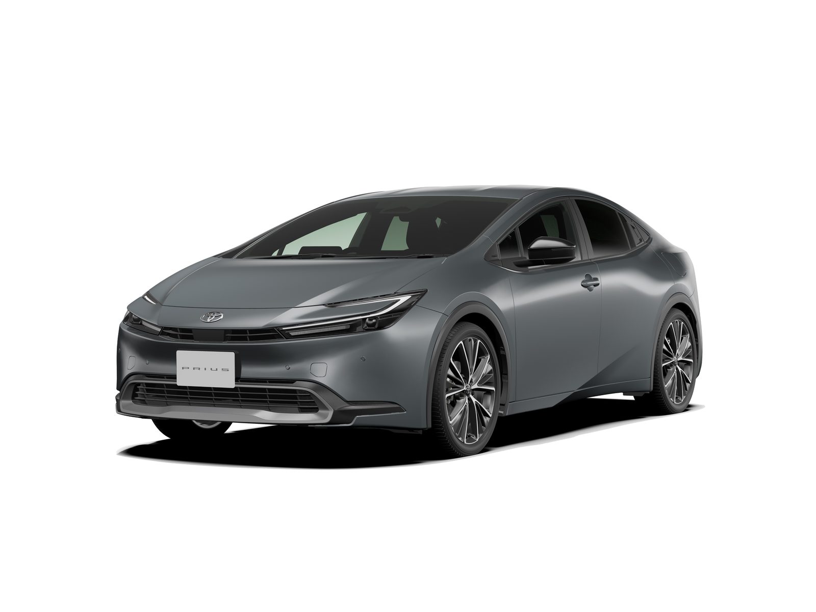 Toyota Prius Fifth Generation Hybrid 2023 - exterior, front three quarter studio, Japan / global HEV reference market
