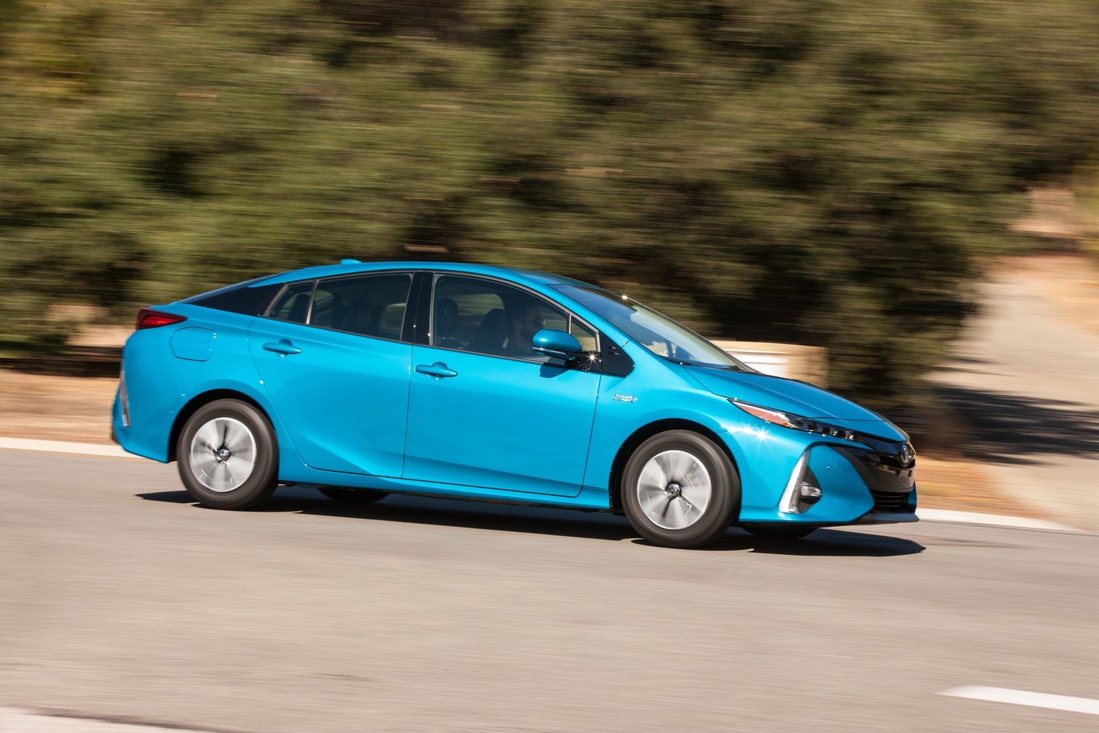 Toyota Prius Prime / PHV Fourth Generation 2016 - main model photo, exterior, front three-quarter view, United States historical generation reference market