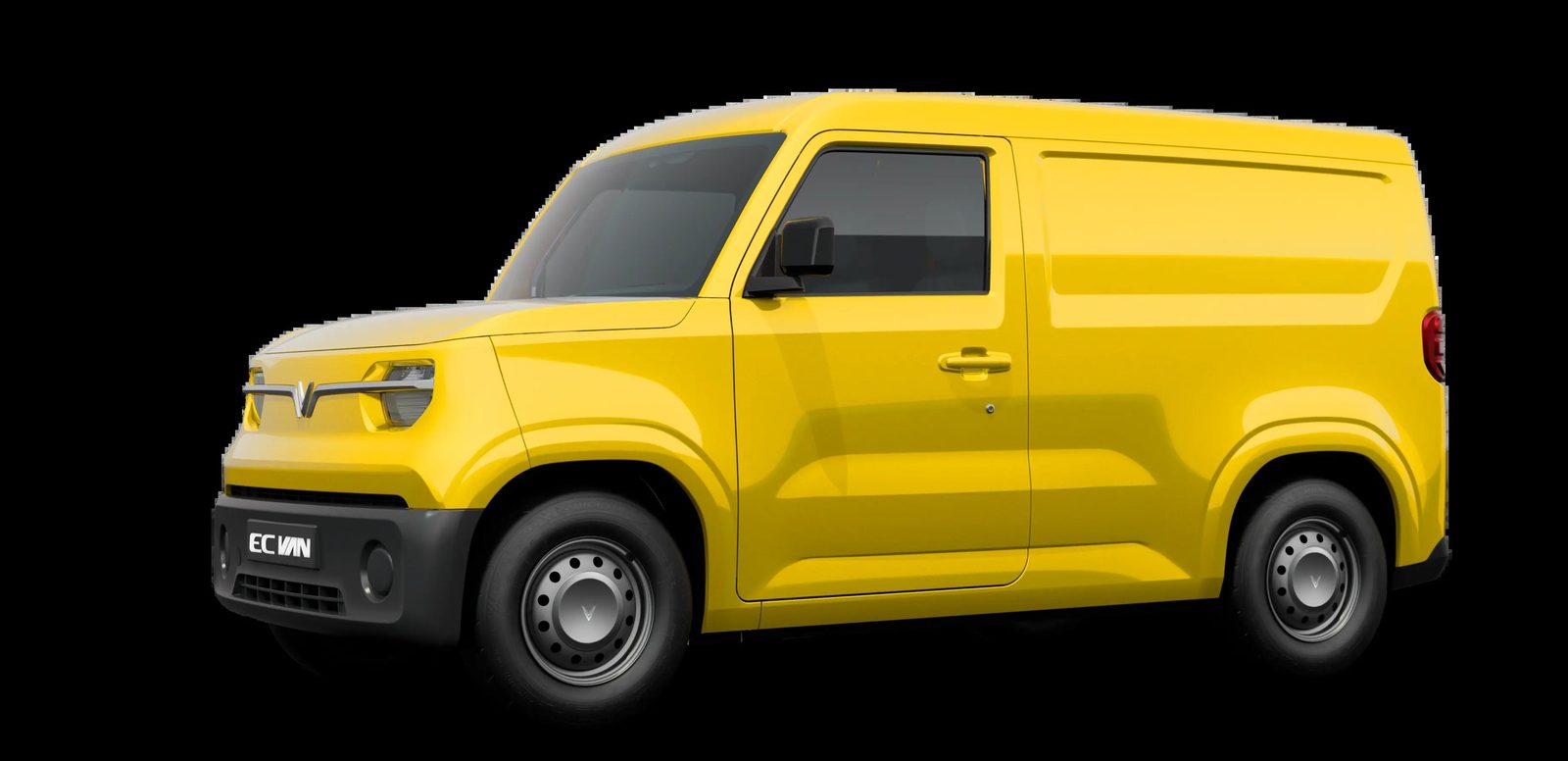 VinFast EC Van 2025 - exterior, front 3q yellow, Vietnam / global reference market