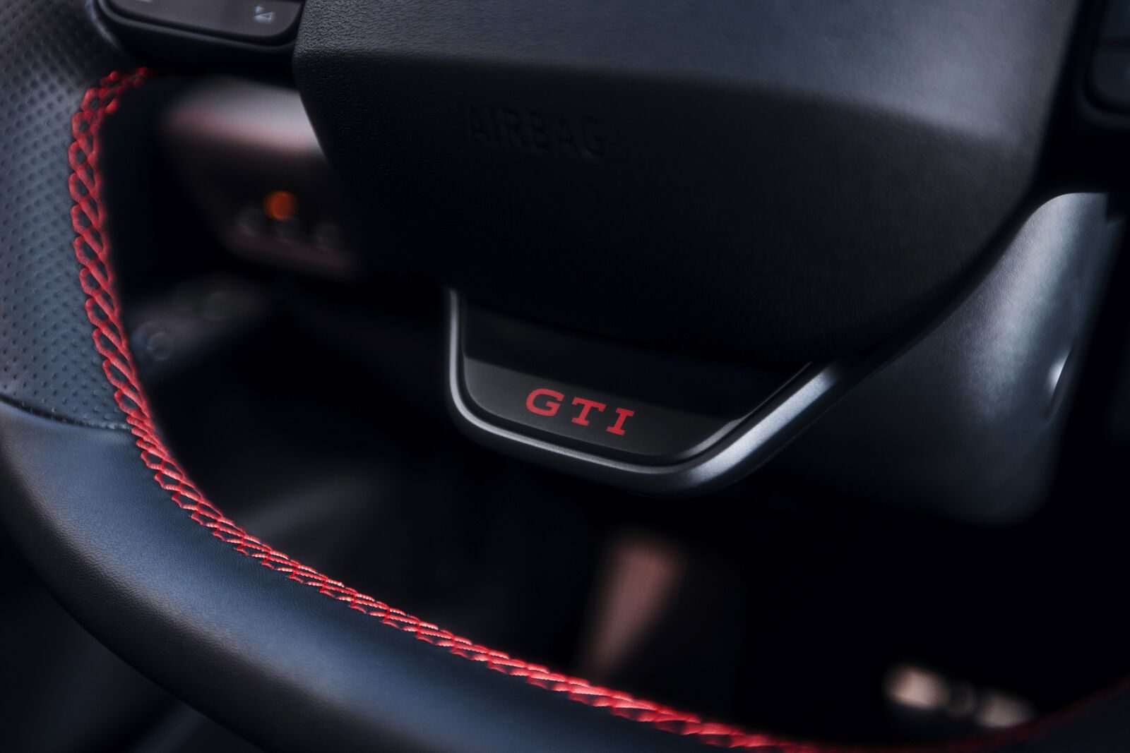 Volkswagen ID.3 GTI Global 2027 - interior, steering wheel detail, Europe market