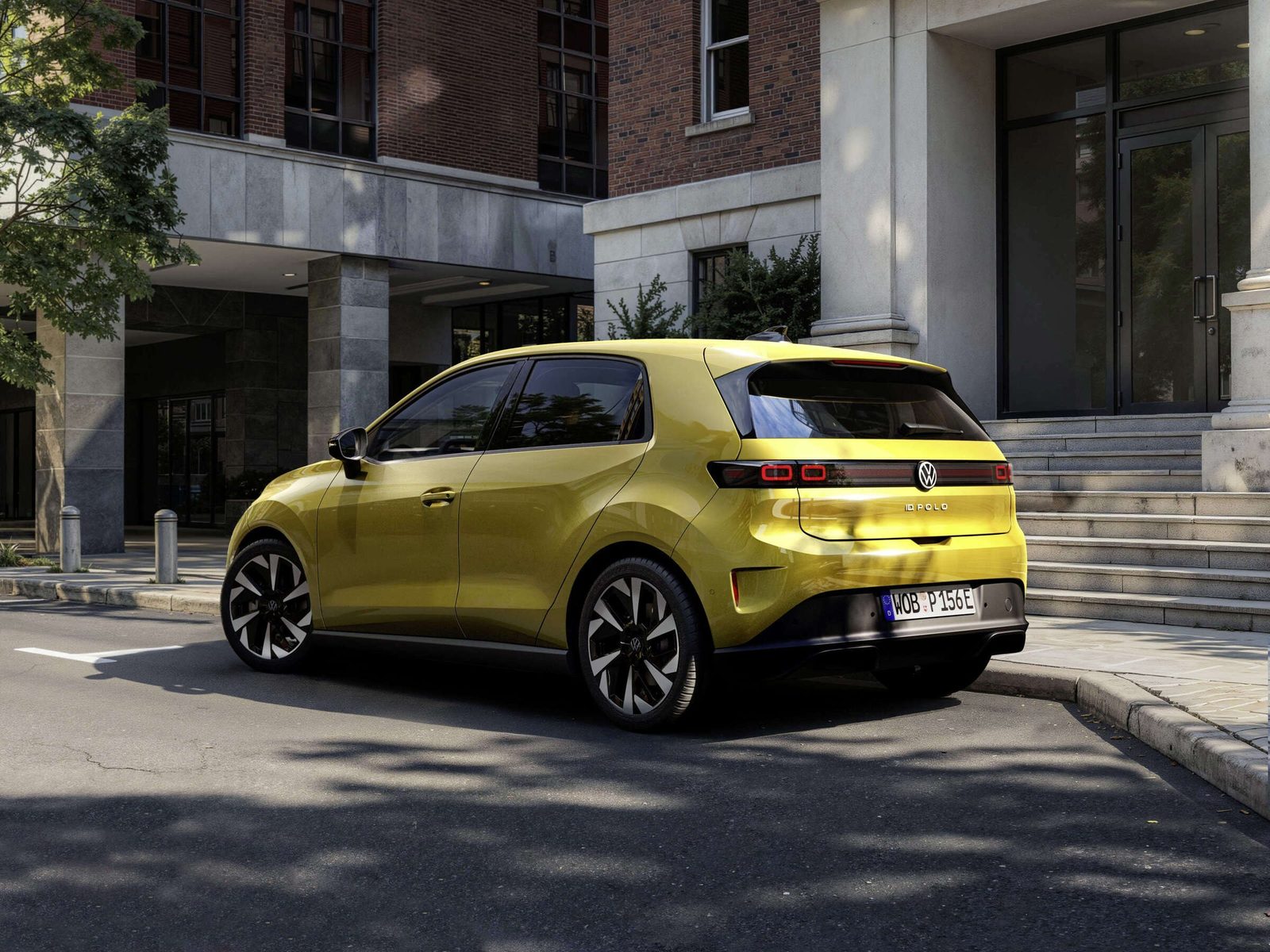 Volkswagen ID. Polo Global - exterior, rear three-quarter view, Europe / global reference market
