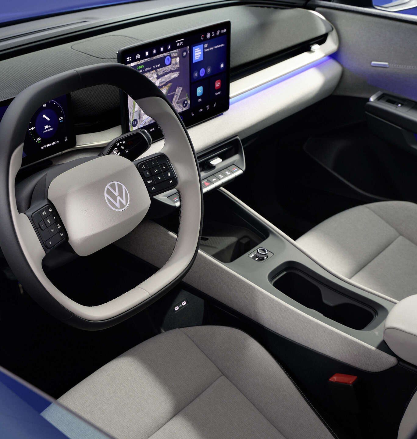 Volkswagen ID. Polo Global - interior, center console, Europe / global reference market