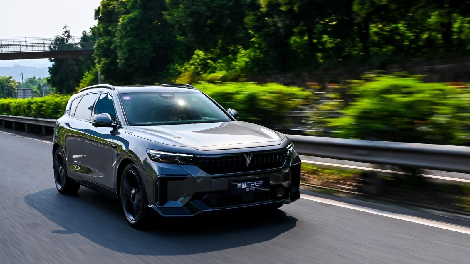 Voyah Free EV 2021 — экстерьер, road front 3q, рынок internal_mvp