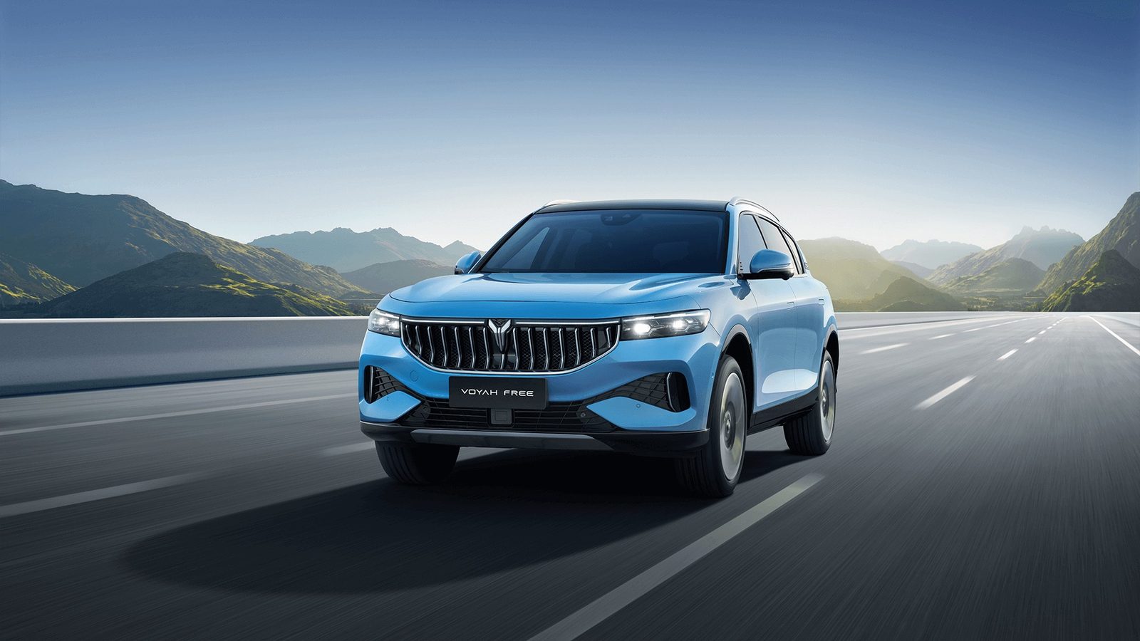 Voyah Free EREV Original 2021 China - exterior, road front 3q global, Dongfeng Global / VOYAH Free model-family reference market