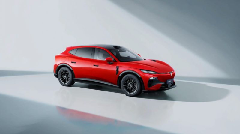 Voyah Passion S EV 2026 - exterior, front 3q studio red