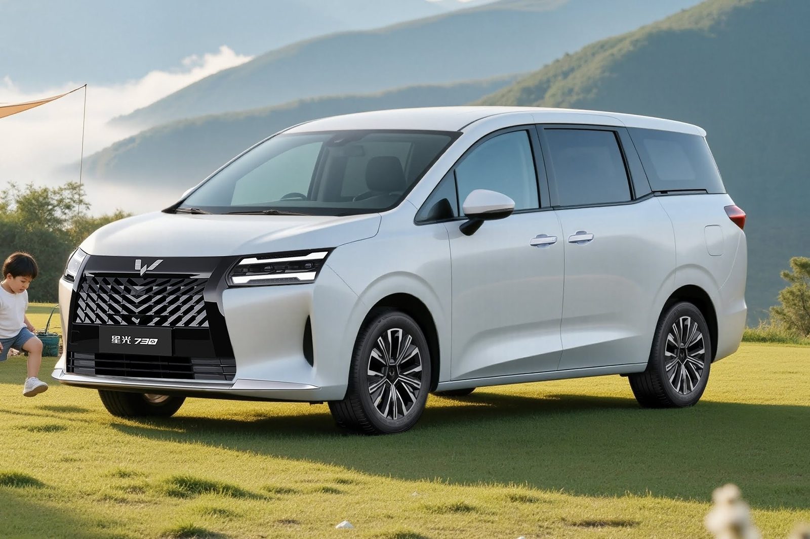 Wuling 730 PHEV 2026 — главное фото модели, экстерьер, вид спереди 3/4, рынок internal_mvp