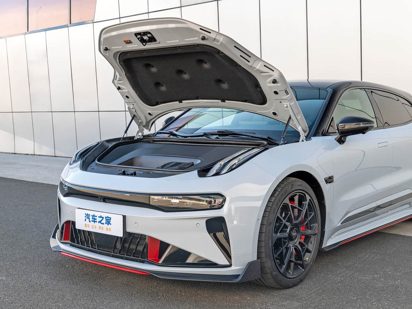 Zeekr 001 FR 2024 - exterior, front trunk open, Global / performance model market